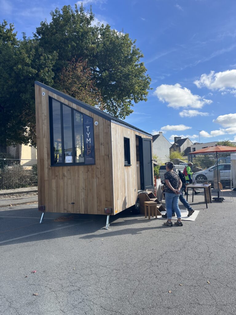 Studio mobile TYMUP à la Foire Bio de Muzillac dans le Morbihan